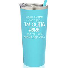 Glass Tumbler with Straw - Sassy Since Birth - Slant Collections