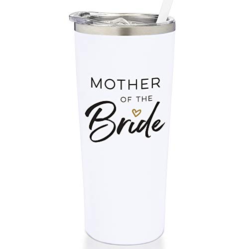 Sassycups Mother of The Bride Cup | Vacuum Insulated Stainless Steel Tumbler for Bride's Mom | Engagement Announcement | Travel Mug for Bride's