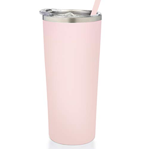 18 Ounce Plastic Light Pink Tumbler