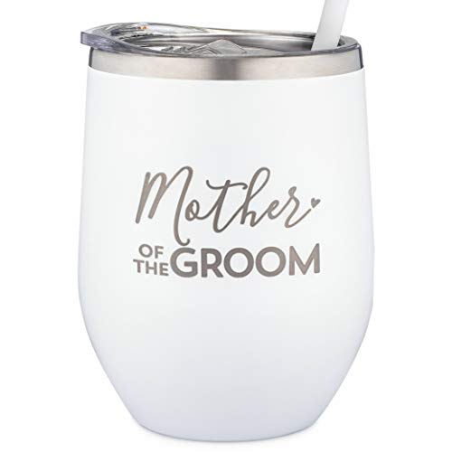 Sassycups Mother of The Bride Cup | Vacuum Insulated Stainless Steel Tumbler for Bride's Mom | Engagement Announcement | Travel Mug for Bride's