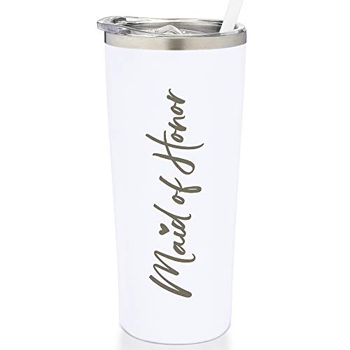 Sassycups Mother of The Bride Cup | Vacuum Insulated Stainless Steel Tumbler for Bride's Mom | Engagement Announcement | Travel Mug for Bride's